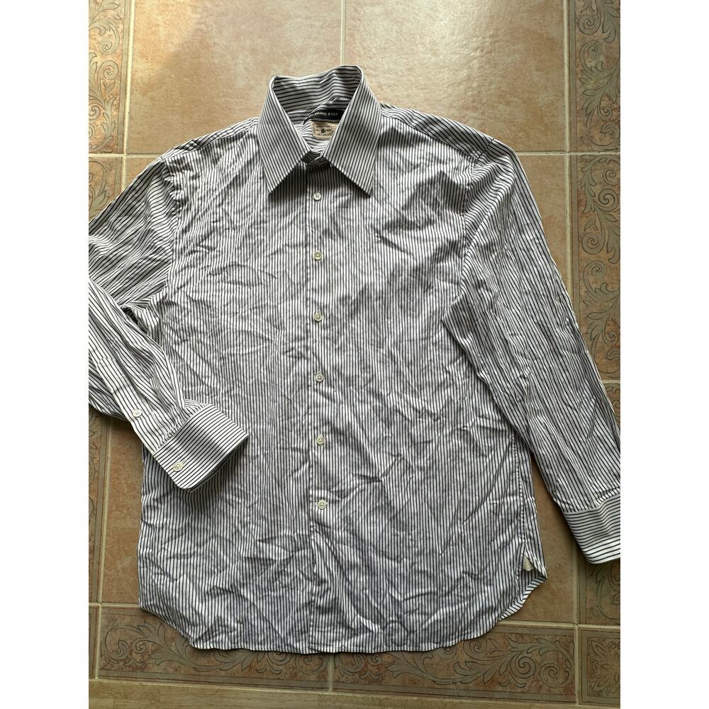 John Varvatos Star U.S.A Men's size 16 - plaid‎  Long Sleeve striped